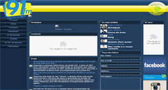 Desktop Screenshot of 91fm.com.br